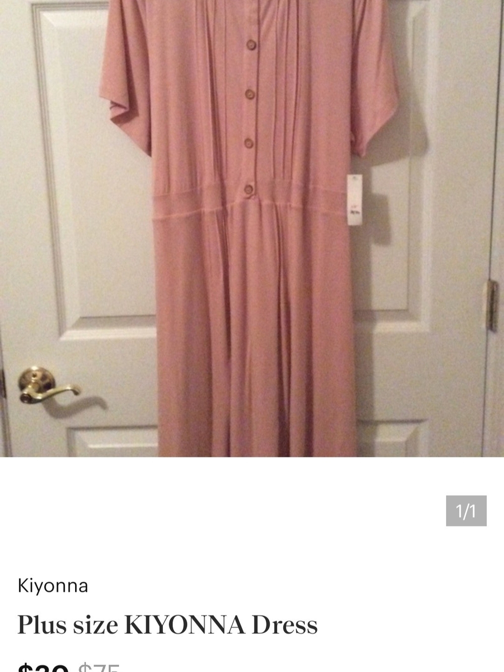 Kiyonna Midi Dress in Dusty Rose